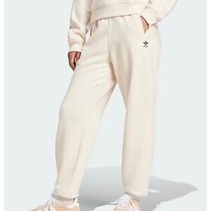 ADIDAS Essentials Fleece Jogger Sweatpants Wonder White Ivory XS